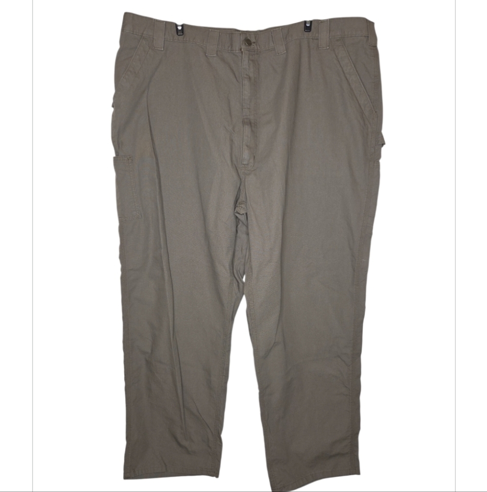 Carhartt Loose Fit Brown Canvas Utility Work Pant Size 50 Inseam 32" NWT